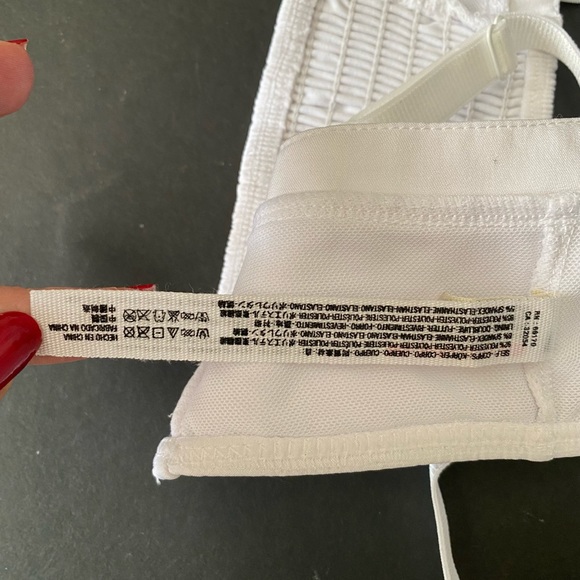 Free People Intimately Crop Bra Top, white size M - Picture 7 of 12